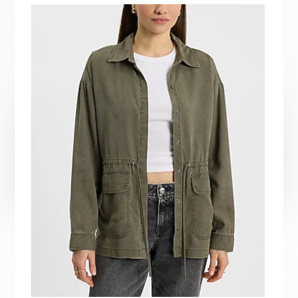 NEW express olive green jacket